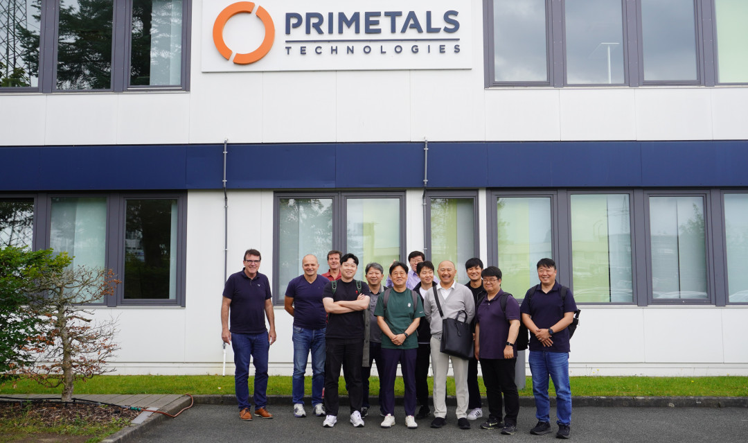 Das Projektabwicklungsteam von KG Steel und Primetals Technologies während des Basic-Design- Meetings. - Photo: Primetals Technologies
