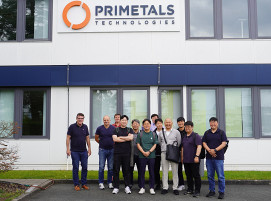 Das Projektabwicklungsteam von KG Steel und Primetals Technologies während des Basic-Design- Meetings.