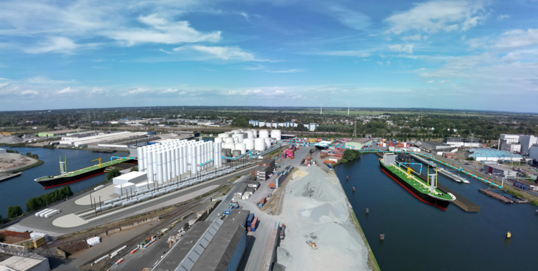Grafik des geplanten Terminals - Bild: Messer
