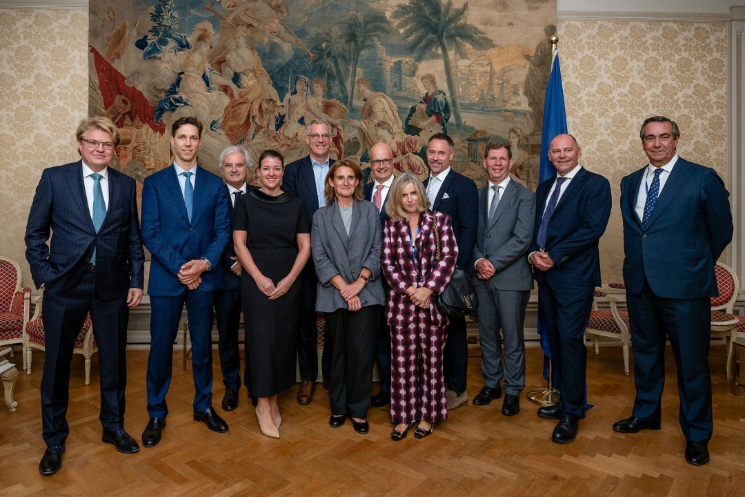 Teresa Ribera, Vizepräsidentin der EU-Kommission, war Ehrengast beim Treffen führender Vertreter der Stahlindustrie und der europäischen Wirtschaftspolitik am 8. September 2026 in Brüssel - Photo: Eurofer