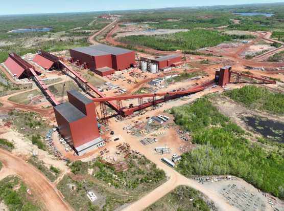 Eisenerzmine und Pelletieranlage von Mesabi Metallics in Minnesota, USA