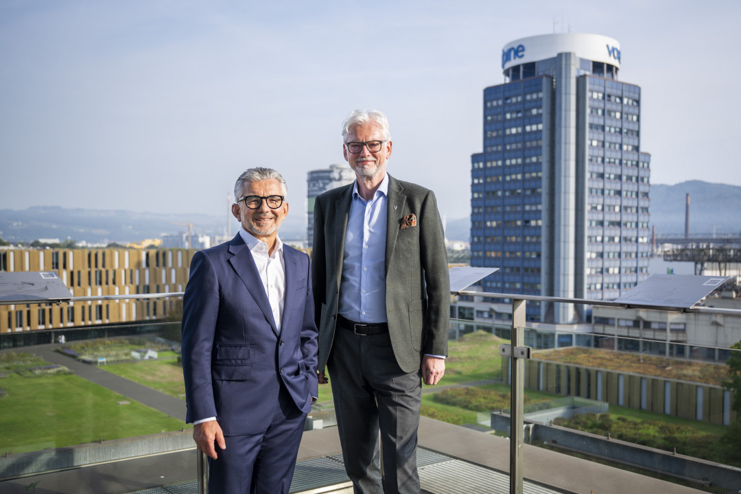 im Bild (v.lnr.): Herbert Eibensteiner, CEO voestalpine AG und Michael Strugl, CEO VERBUND AG - Photo: voestalpine AG